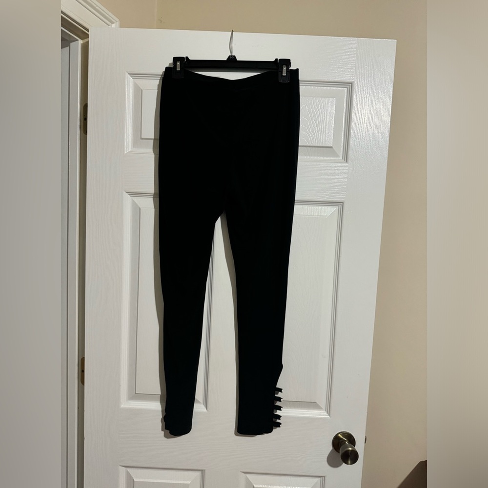 Michael Tyler stretchy small pant with decorative vent on the side